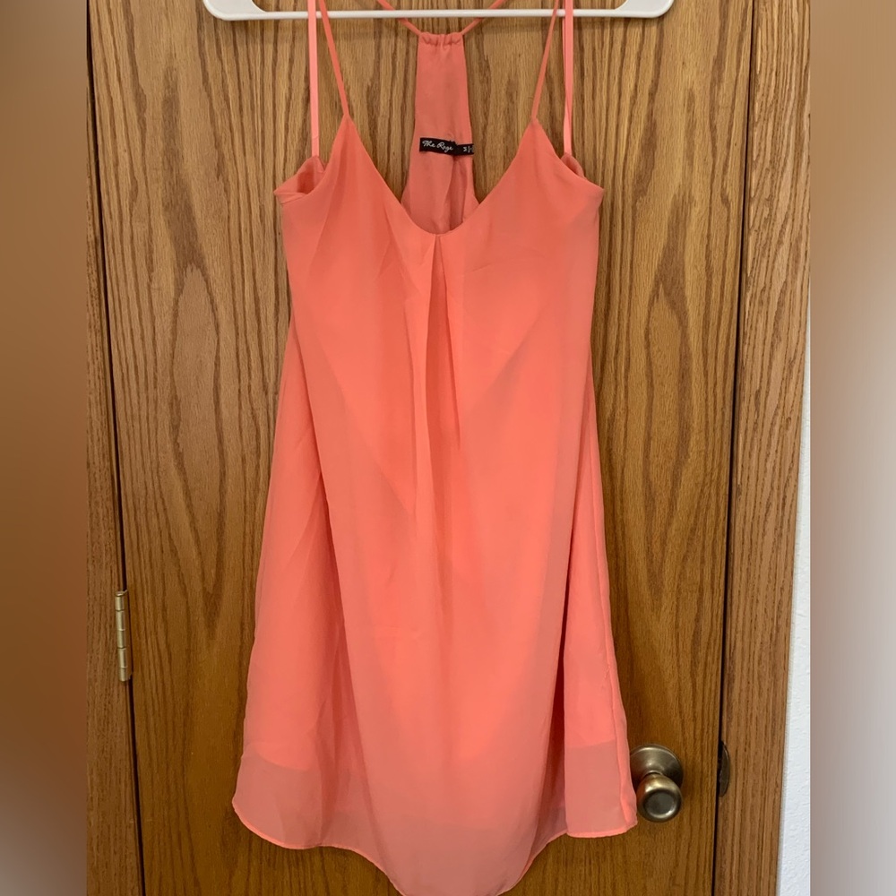 Beautiful coral pink dress. Size medium